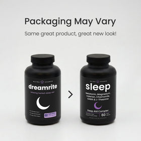 NutraChamps Sommeil 10 en 1, arrière du flacon avec informations nutritionnelles