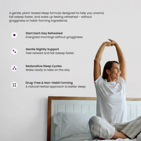NutraChamps Sommeil 10 en 1, ingrédients clés sur l'étiquette