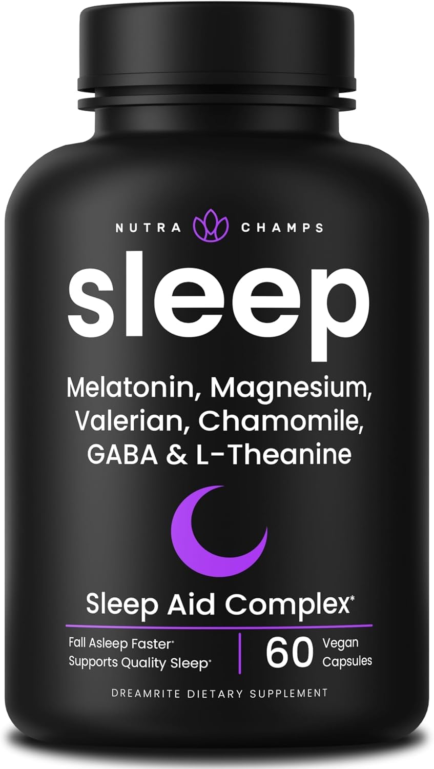 NutraChamps Sommeil 10 en 1, vue avant du flacon