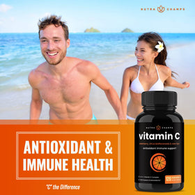 NutraChamps Vitamine C 1000 mg avec Églantier, ingrédients