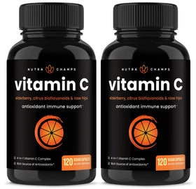 NutraChamps Vitamine C 120 capsules vegan avec packaging