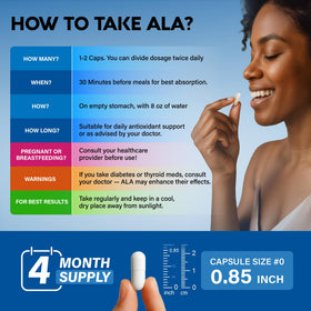 NUTRAHARMONY Acide Alpha Lipoïque 600mg gélules avec ingrédients