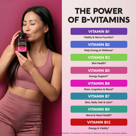 NUTRAHARMONY B-Complex 60 caps et verre d'eau