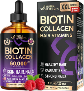 NUTRAHARMONY Biotine et Collagène 60 000 mcg présentation avant
