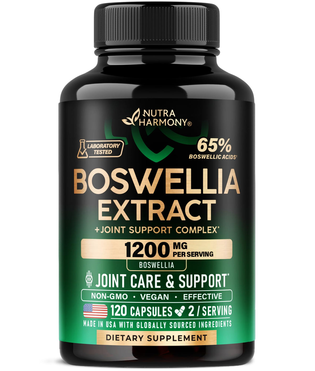 NUTRAHARMONY Boswellia 1200mg côté avant de l'emballage