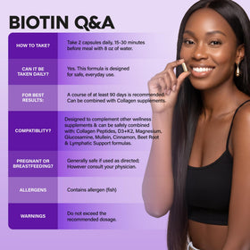 NUTRAHARMONY Complément Alimentaire Biotine Collagène Acide Hyaluronique 60 Caps - ambiance de beauté