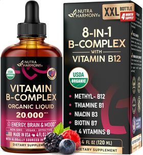 NUTRAHARMONY Complexe de Vitamines B 20 000 mcg flacon avant