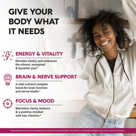 NUTRAHARMONY Complexe de Vitamines B 20 000 mcg gouttes avec étiquette