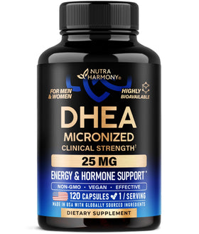 NUTRAHARMONY DHEA 25mg 120 capsules vue de face
