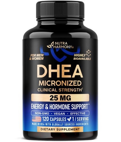 NUTRAHARMONY DHEA 25mg 120 capsules vue de face
