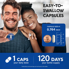 NUTRAHARMONY DHEA 25mg capsules avec un verre d'eau