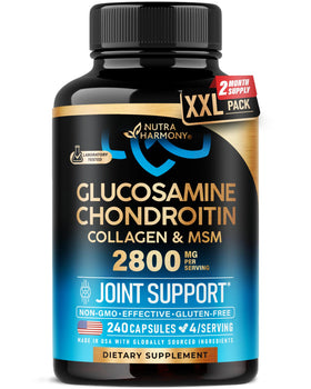 NUTRAHARMONY Glucosamine Chondroitin 2800 mg avant, vue de face