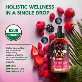 NUTRAHARMONY Gouttes de Vitamine B12 Bio 5000 mcg - gouttes en application