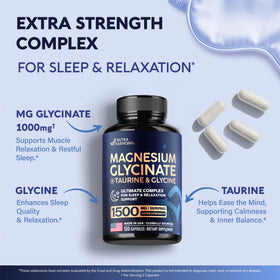 NUTRAHARMONY Magnésium Glycinate 120 capsules avec verre d'eau