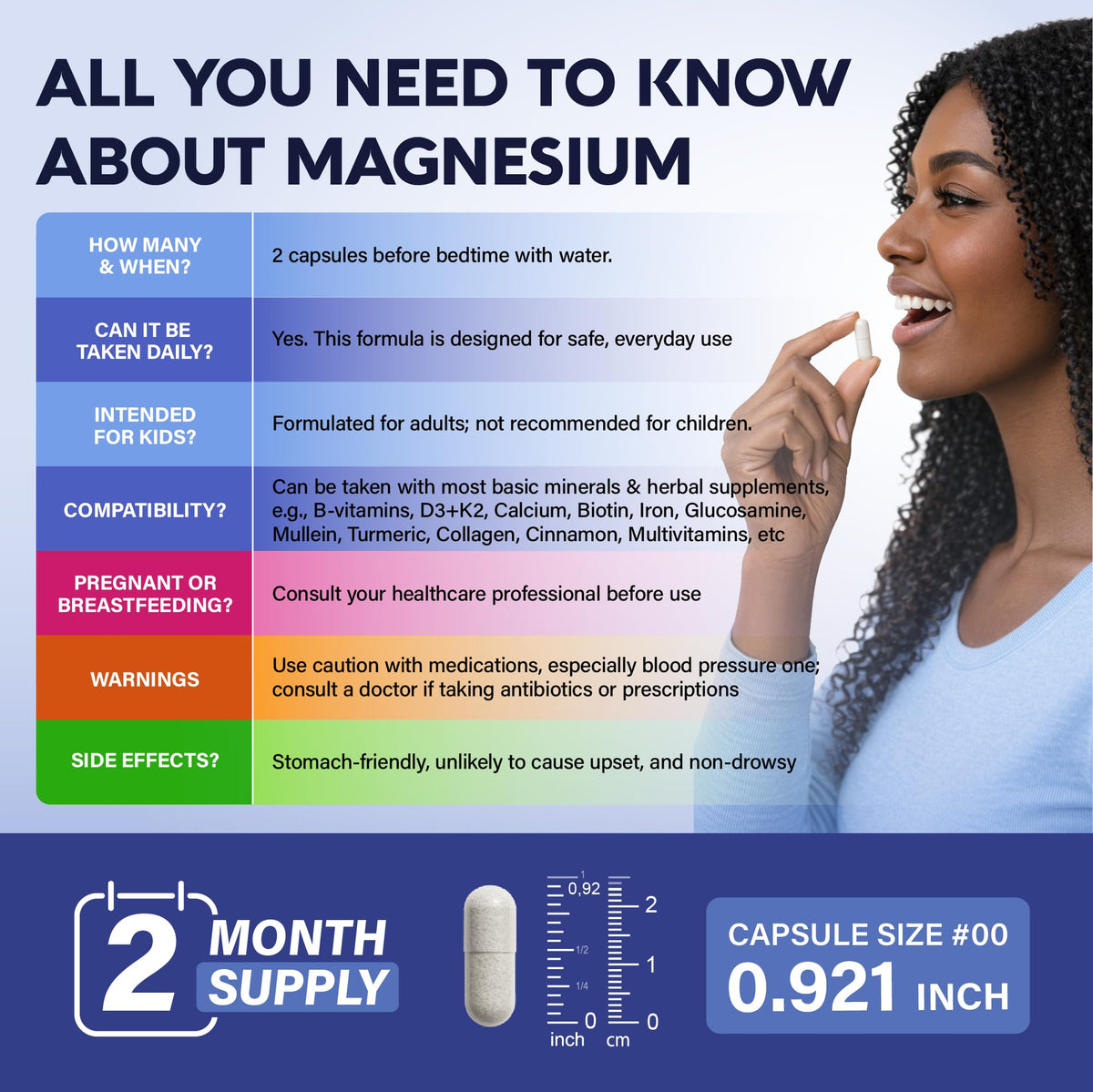 NUTRAHARMONY Magnésium Glycinate 120 capsules en emballage