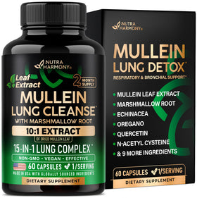 NUTRAHARMONY Mullein 10:1 60 capsules végétales vue de face