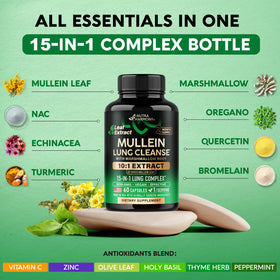 NUTRAHARMONY Mullein 10:1 capsules végétales ouvertes