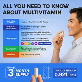 NUTRAHARMONY Multivitamine pour Hommes capsules ouvertes