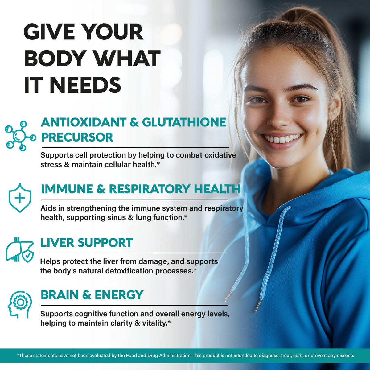 NUTRAHARMONY NAC 1200 mg capsules avec étiquette