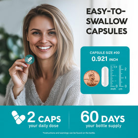 NUTRAHARMONY NAC 1200 mg capsules avec un verre d'eau