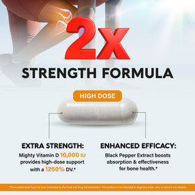 NUTRAHARMONY Vitamine D3 K2 10000 IU 120 Caps - étiquette du produit