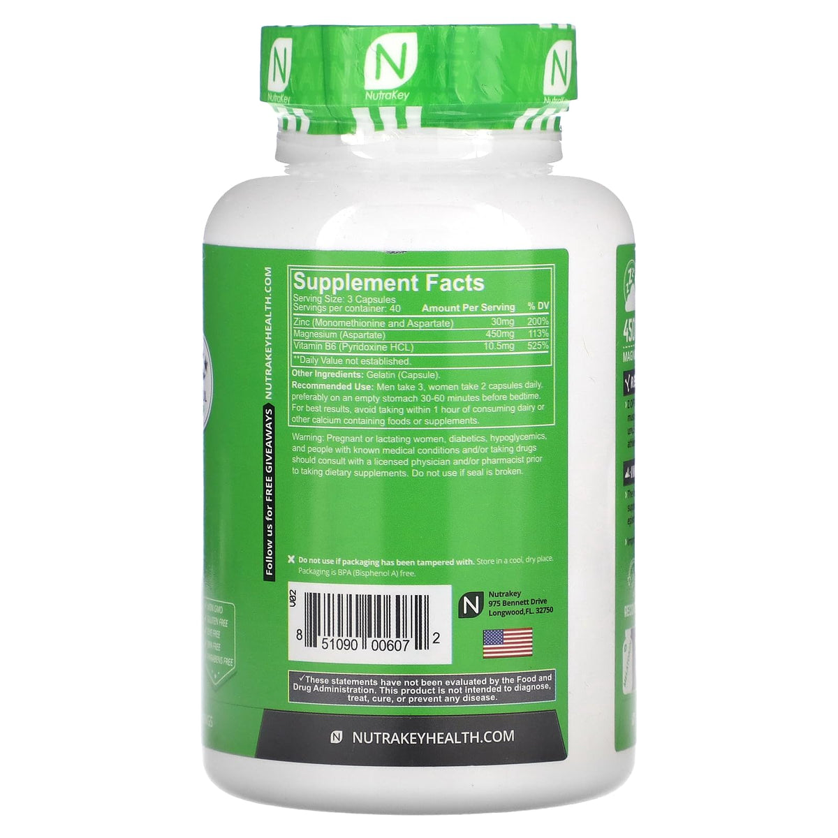 NutraKey Z Optima Capsules 120 Comprimés emballage