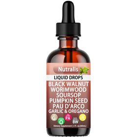Nutralis Gouttes de Noix Noire et Absinthe 60 mL vue de face