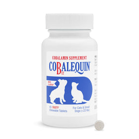 Nutramax Cobalequin vitamine B12 comprimés pour chiens et chats, packaging avant