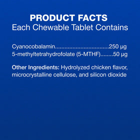 Nutramax Cobalequin vitamine B12 pour animaux, arrière du packaging