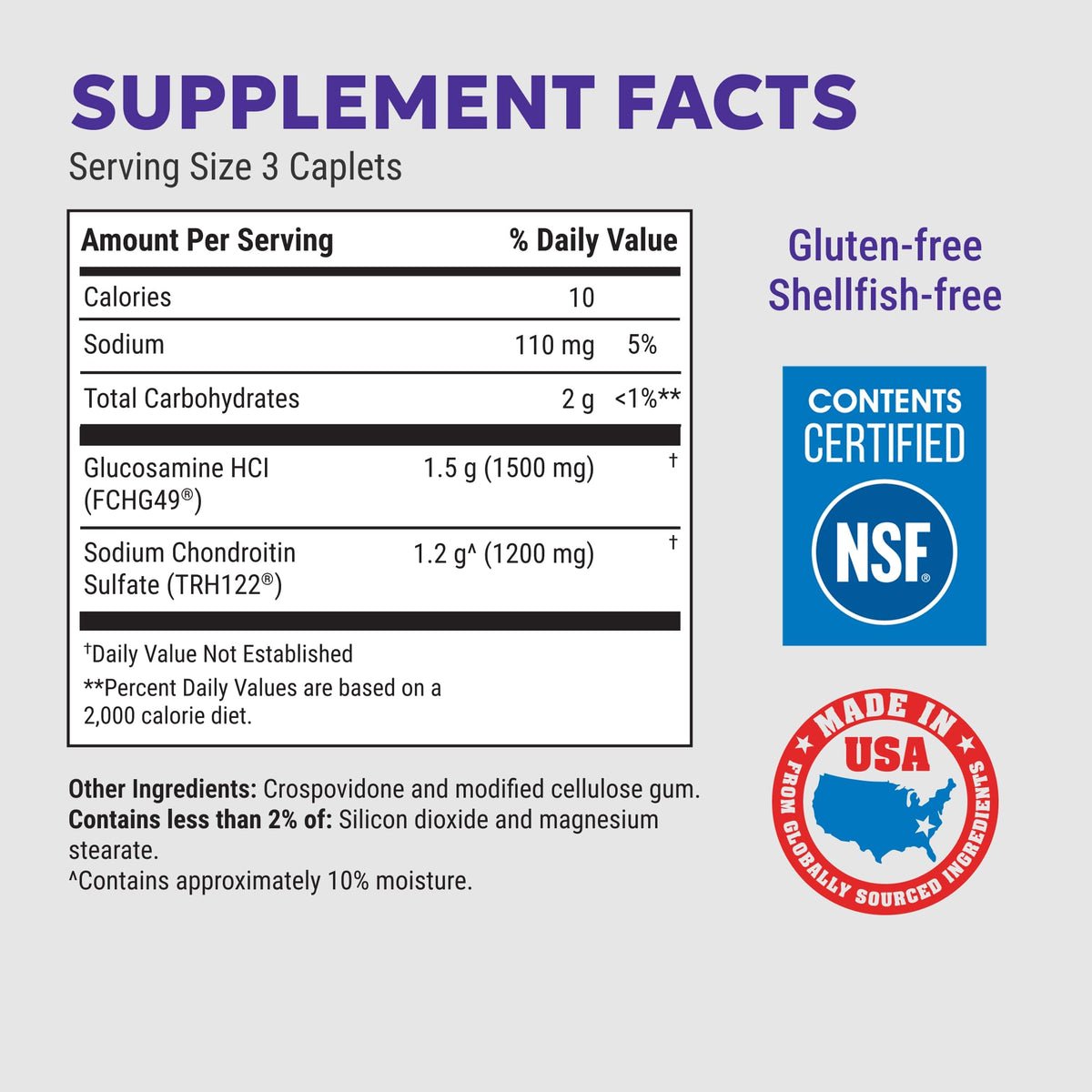 Nutramax Cosamin DS 150 caplets side view