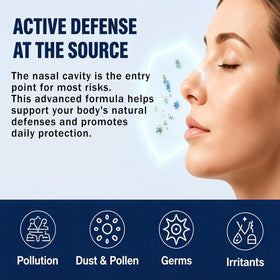 Nutramd Iodine Spray Nasal 60 ml près d'un sac à dos