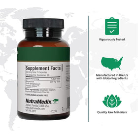 NutraMedix capsules de magnésium malate, détail de l'emballage