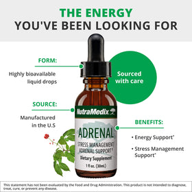 NutraMedix Complément Alimentaire Fatigue Surrénale 30ml dans un environnement naturel