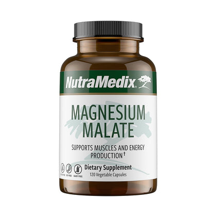 NutraMedix Magnésium Malate 120 capsules végétales, vue avant