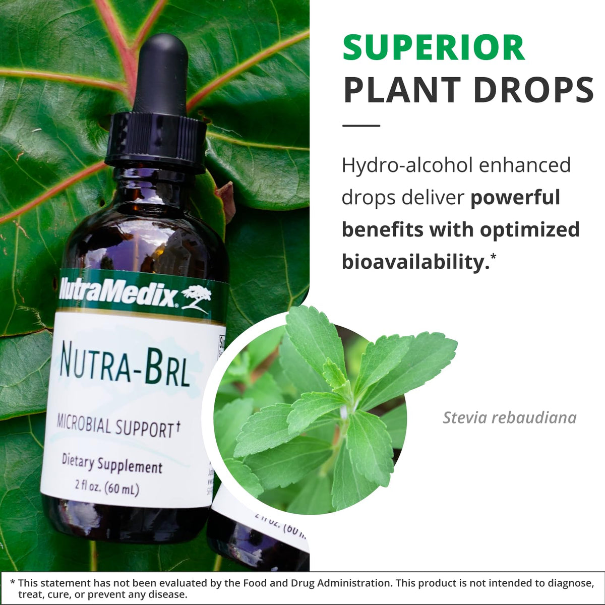 NutraMedix Nutra-BRL présentation avec gouttes et verre