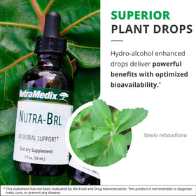 NutraMedix Nutra-BRL présentation avec gouttes et verre