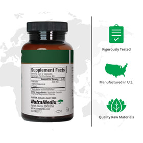 NutraMedix Quercetin 500mg Capsules - arrière de l'emballage