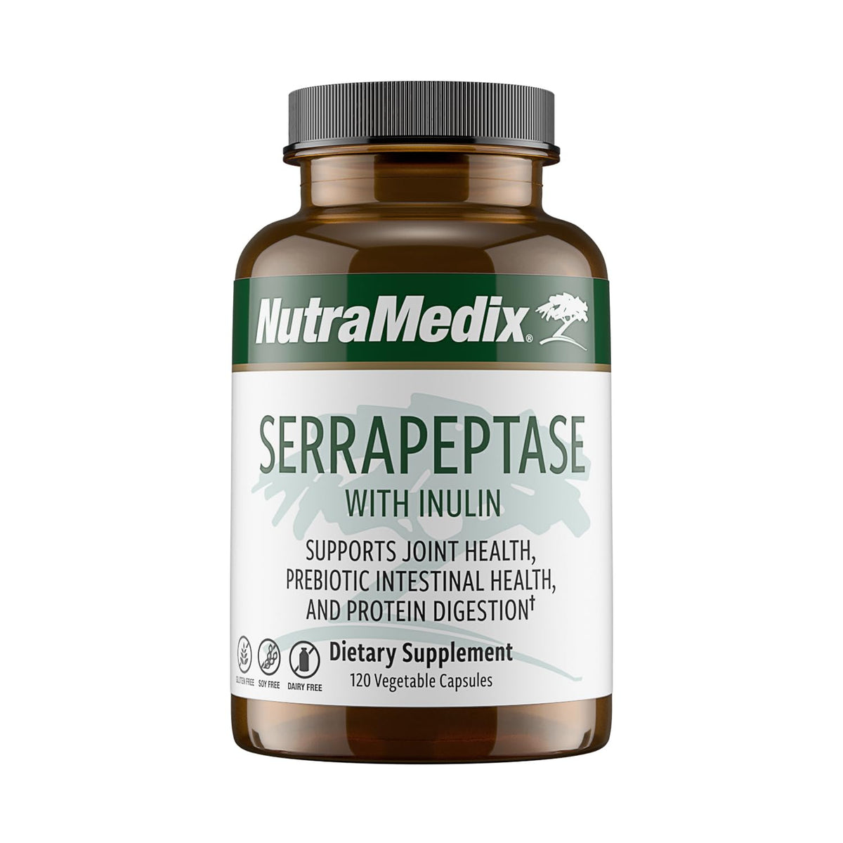 NutraMedix Serrapeptase 120 Capsules vue de face