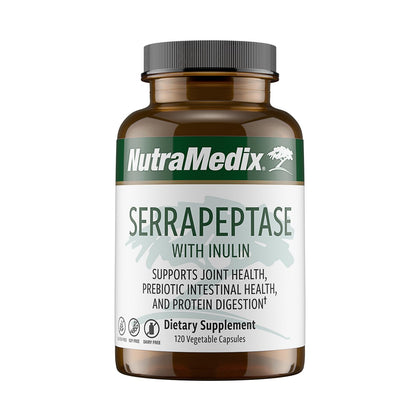 NutraMedix Serrapeptase 120 Capsules vue de face