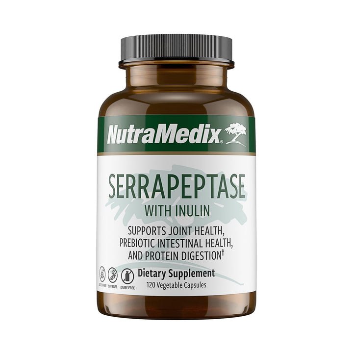 NutraMedix Serrapeptase 120 Capsules vue de face