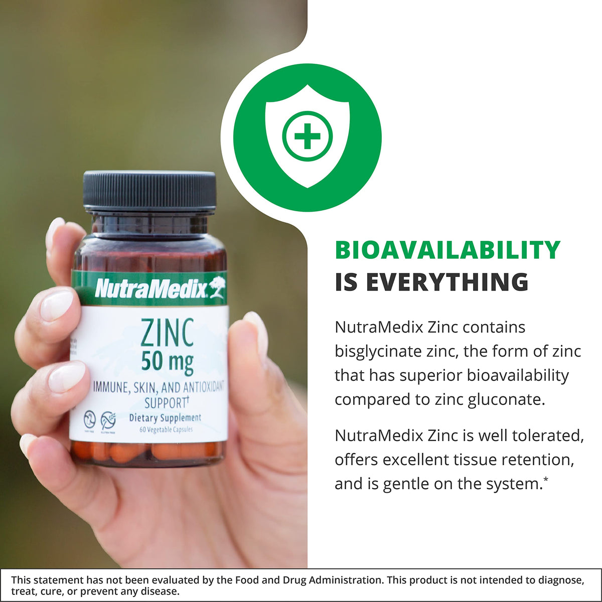 NutraMedix Zinc 50mg capsules close-up