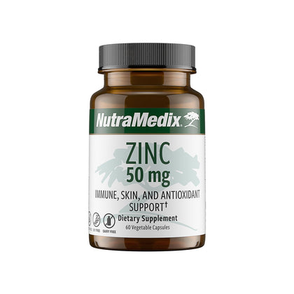 NutraMedix Zinc 50mg capsules front view