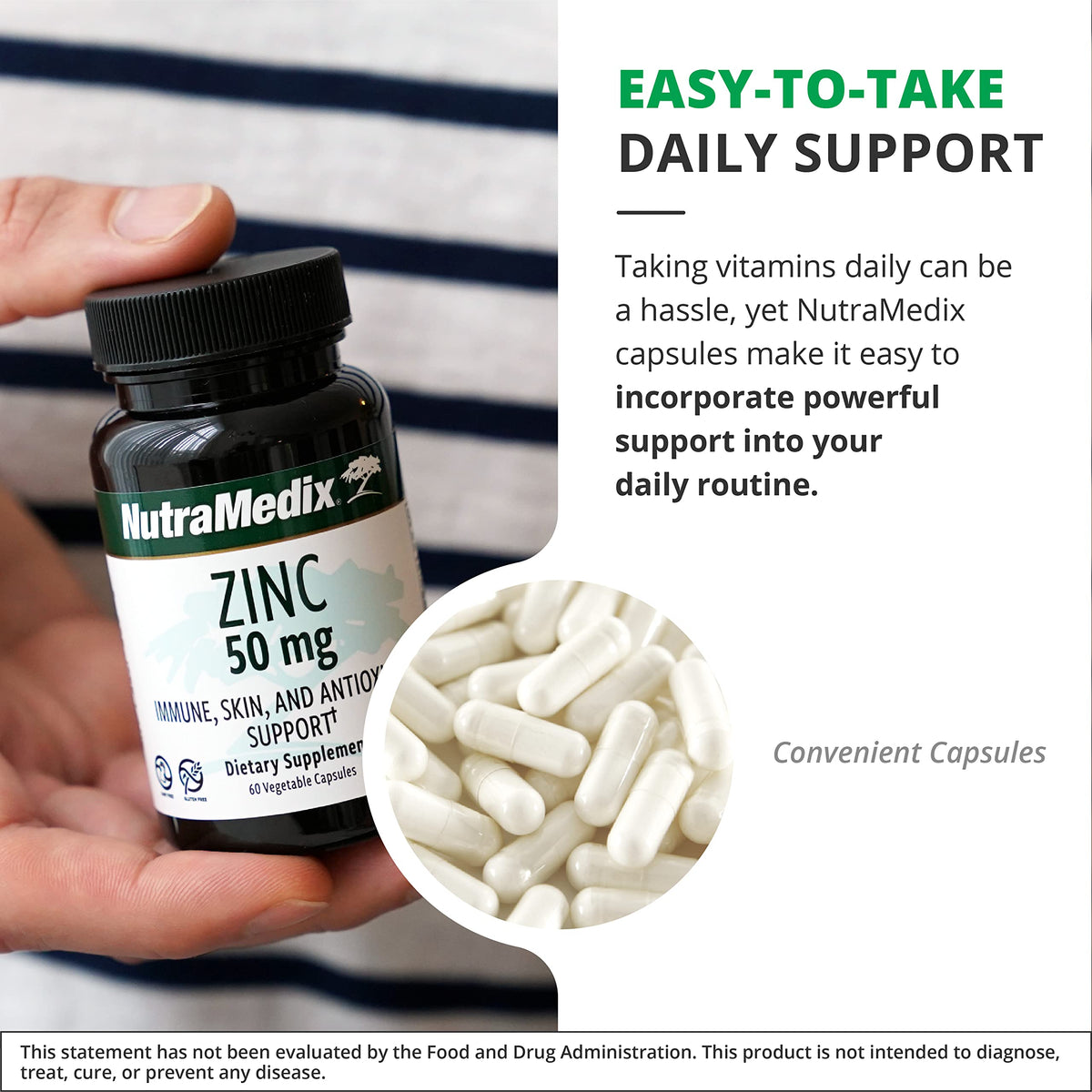 NutraMedix Zinc 50mg ingredients list
