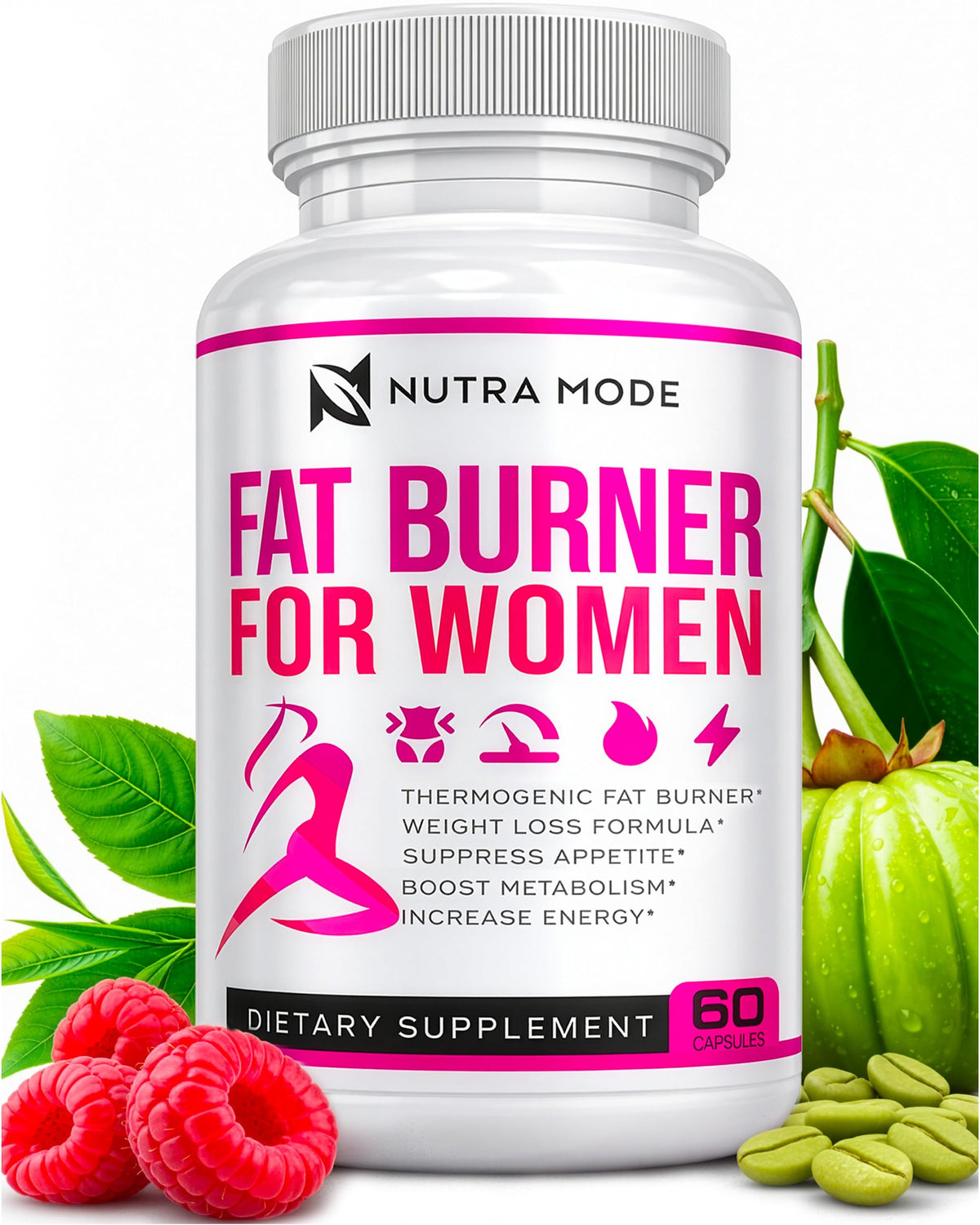 NUTRAMODE Brûleur de Graisse Femme 60 Caps vue avant