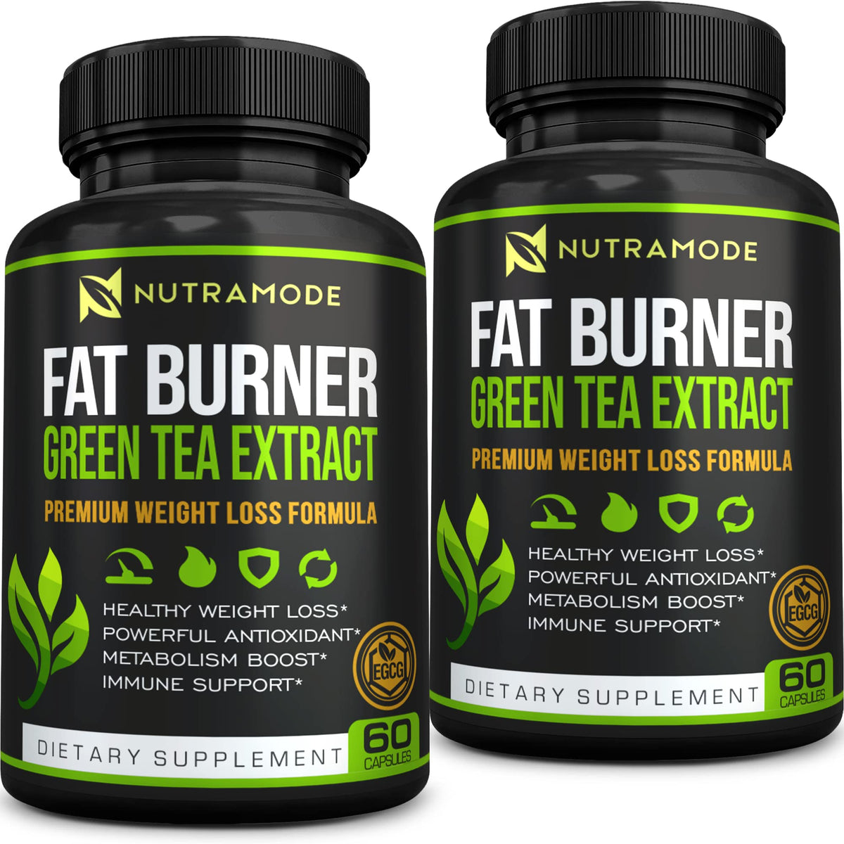 NUTRAMODE Complément Alimentaire Brûleur de Graisse Thé Vert 150g - Vue avant