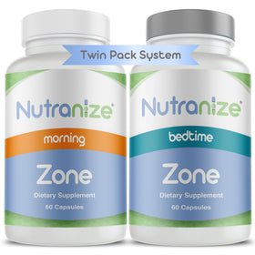 Nutranize Zone système de suppléments en duo, capsules matin et soir