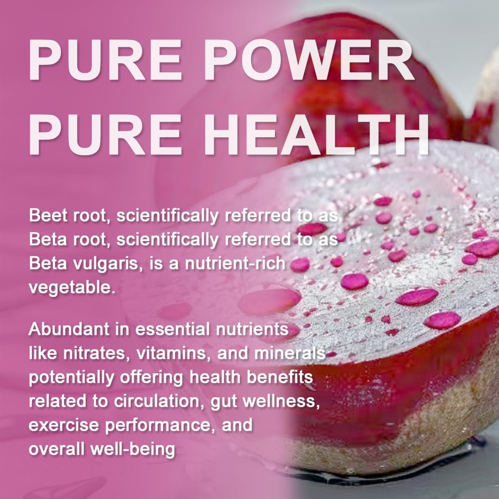 NutraNourish Betterave Bio capsules avec ingrédients sur table