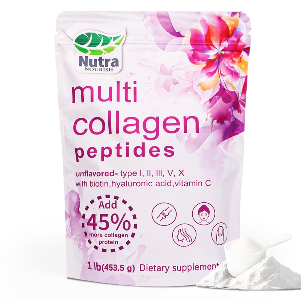 NutraNourish Poudre de Collagène Multi 1LB vue de face