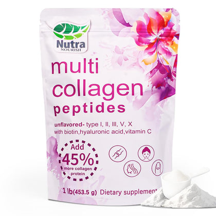 NutraNourish Poudre de Collagène Multi 1LB vue de face