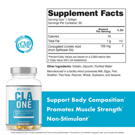 NutraOne CLAOne capsules montrant la taille des gélules